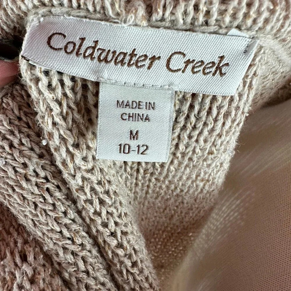 Coldwater Creek Tan Open-Front Cardigan - Picture 6 of 7